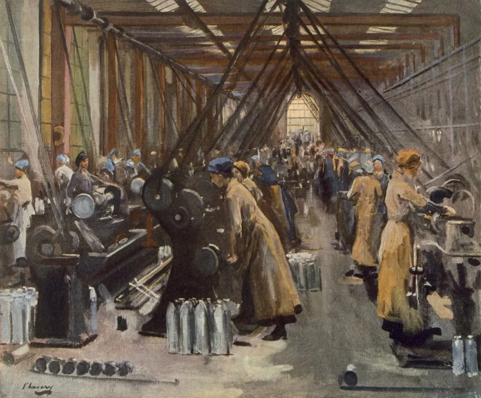 La fabbrica, Edimburgo, 1918